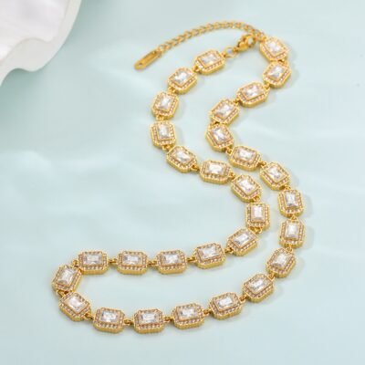 Gold plated stainless steel chain necklace for wholesale jewelry brands