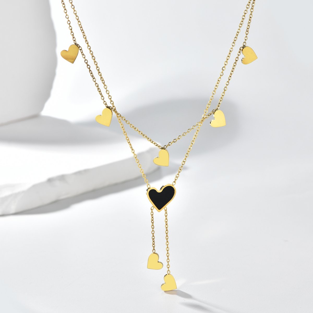 Gold Plated Heart Necklace - Image 3