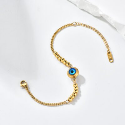 Gold plated stainless steel chain bracelet for wholesale jewelry brands