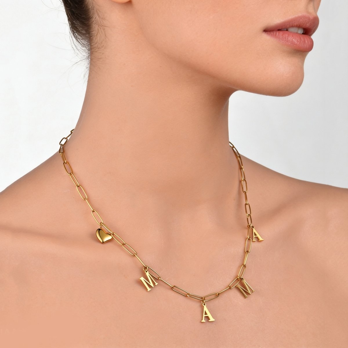 Gold Charm Chain Necklace - Image 4