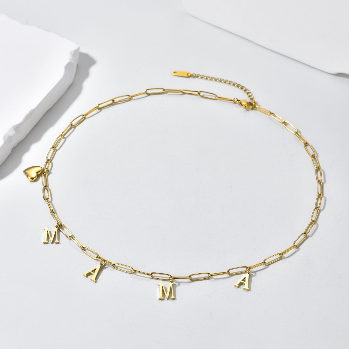 Gold Charm Chain Necklace - Image 3