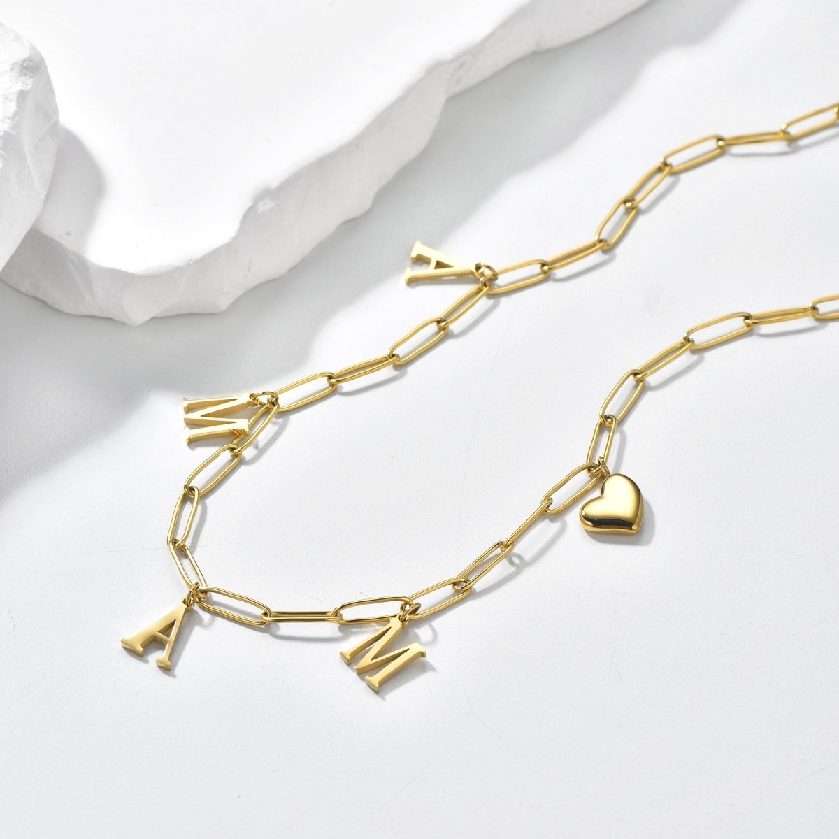 Gold Charm Chain Necklace - Image 2