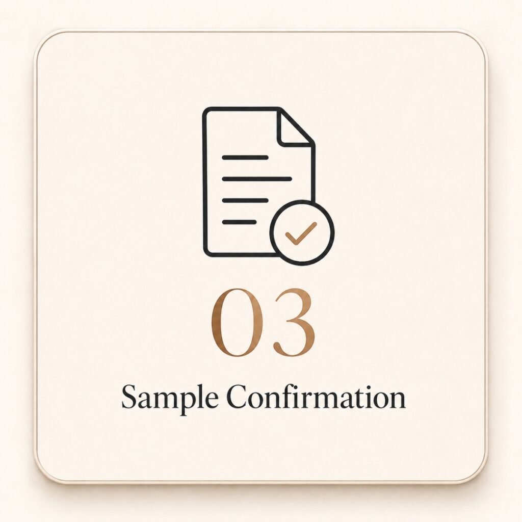 Sample confirmation process for custom stainless steel jewelry production