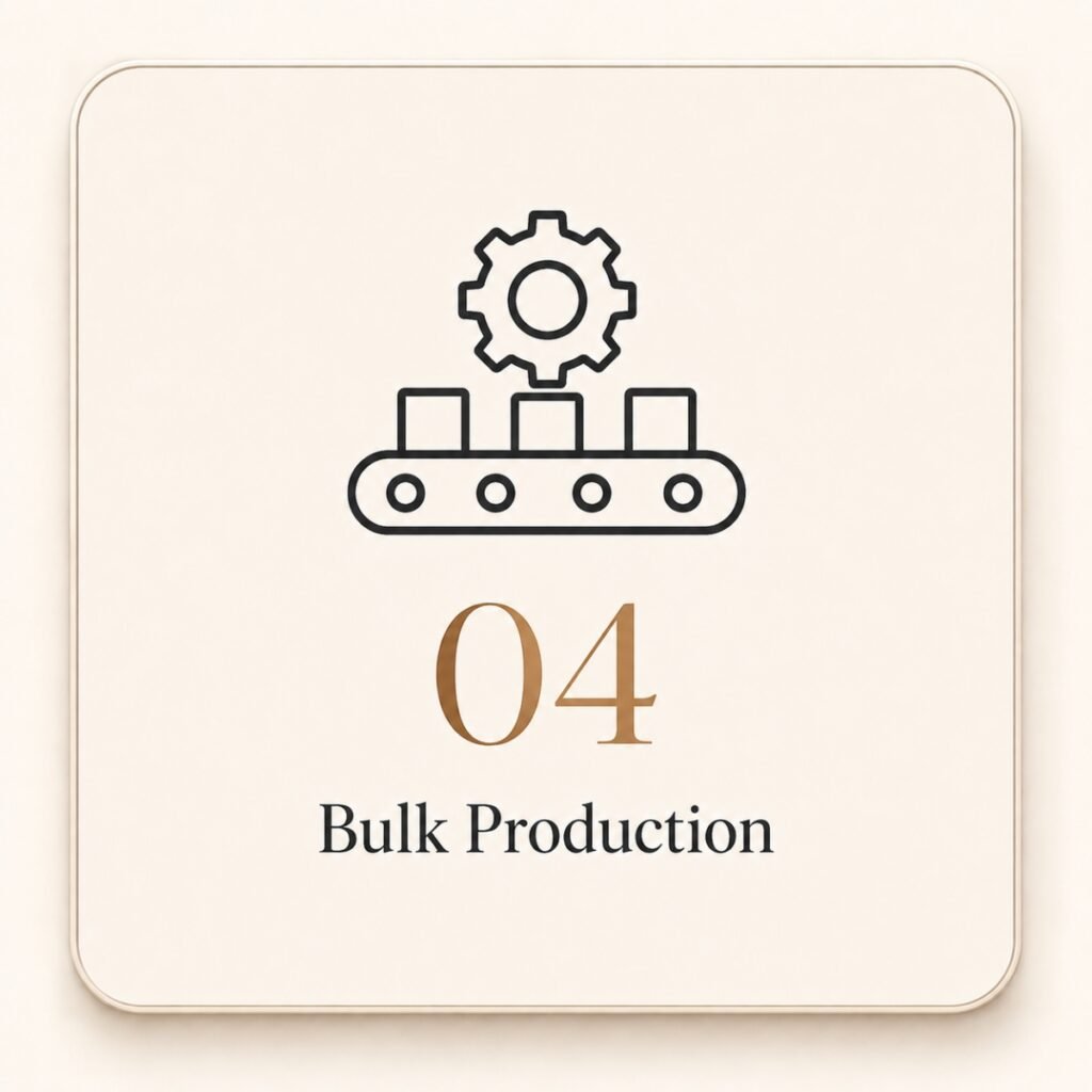 Bulk production process for stainless steel jewelry manufacturing