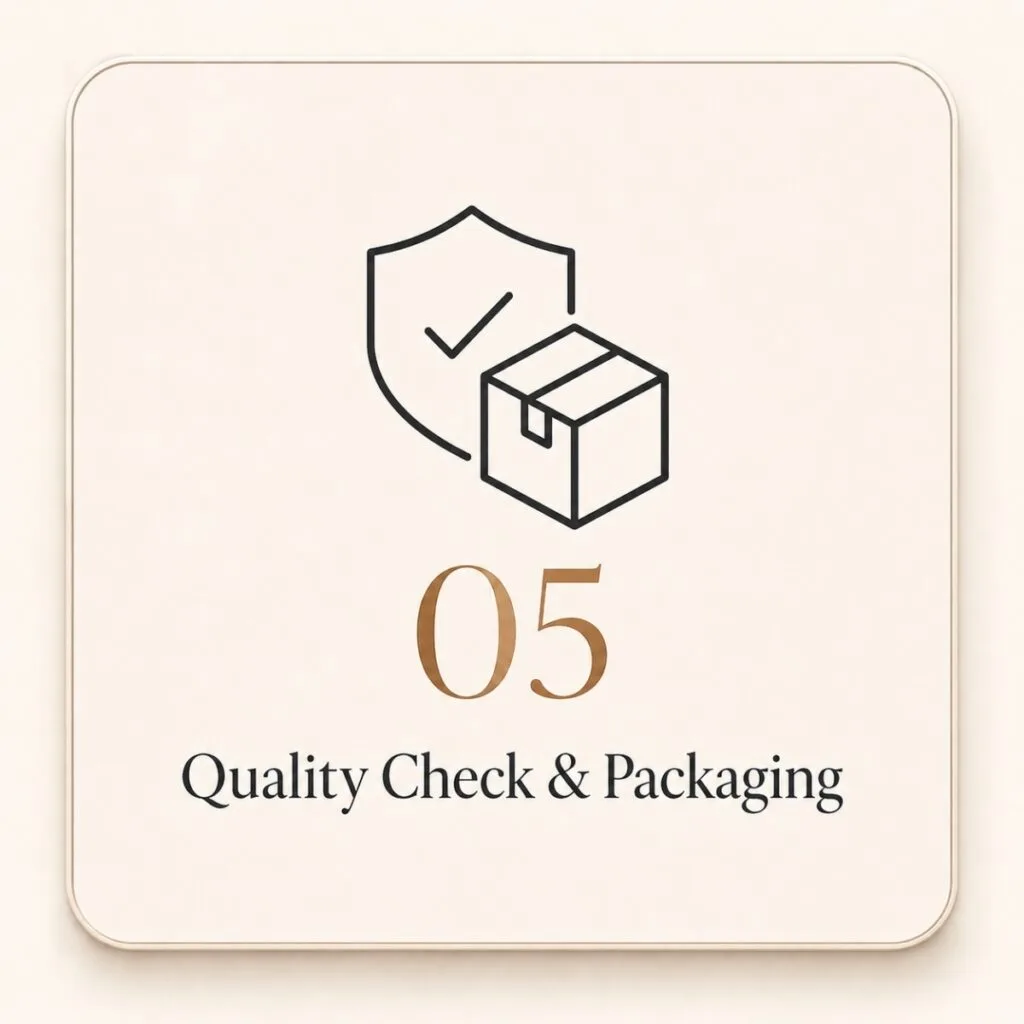 Quality check and packaging for custom stainless steel jewelry orders