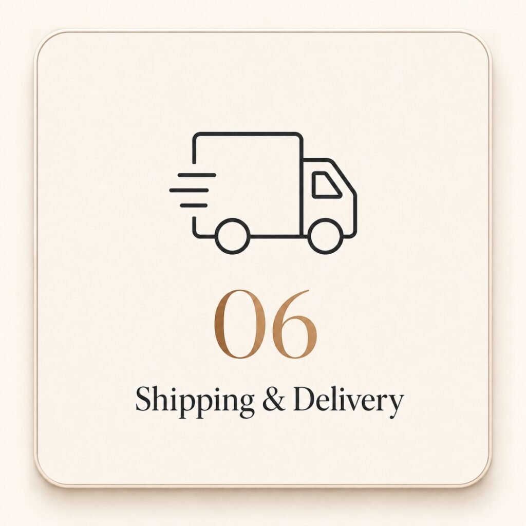 Shipping and delivery process for wholesale stainless steel jewelry orders