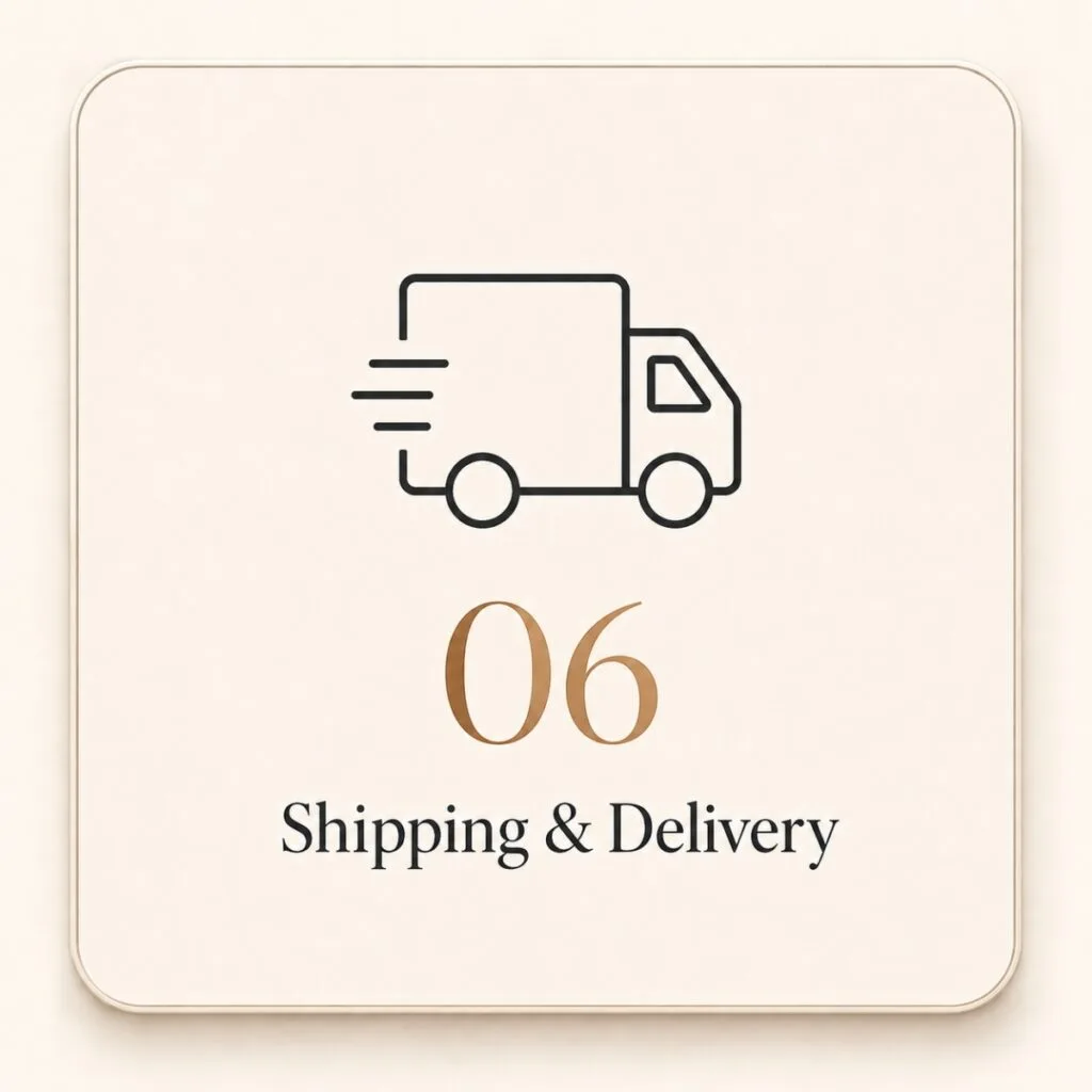 Shipping and delivery process for wholesale stainless steel jewelry orders