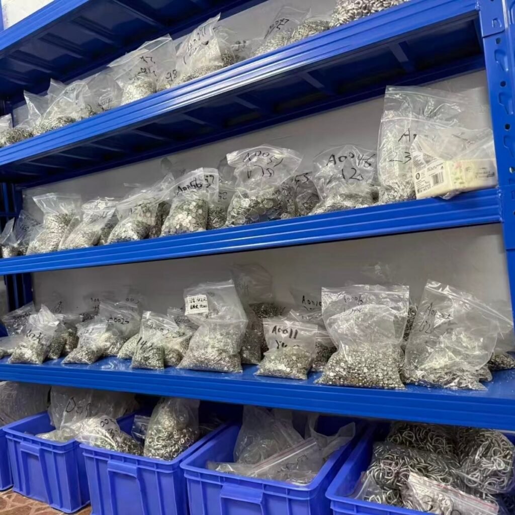 Material warehouse for stainless steel jewelry production
