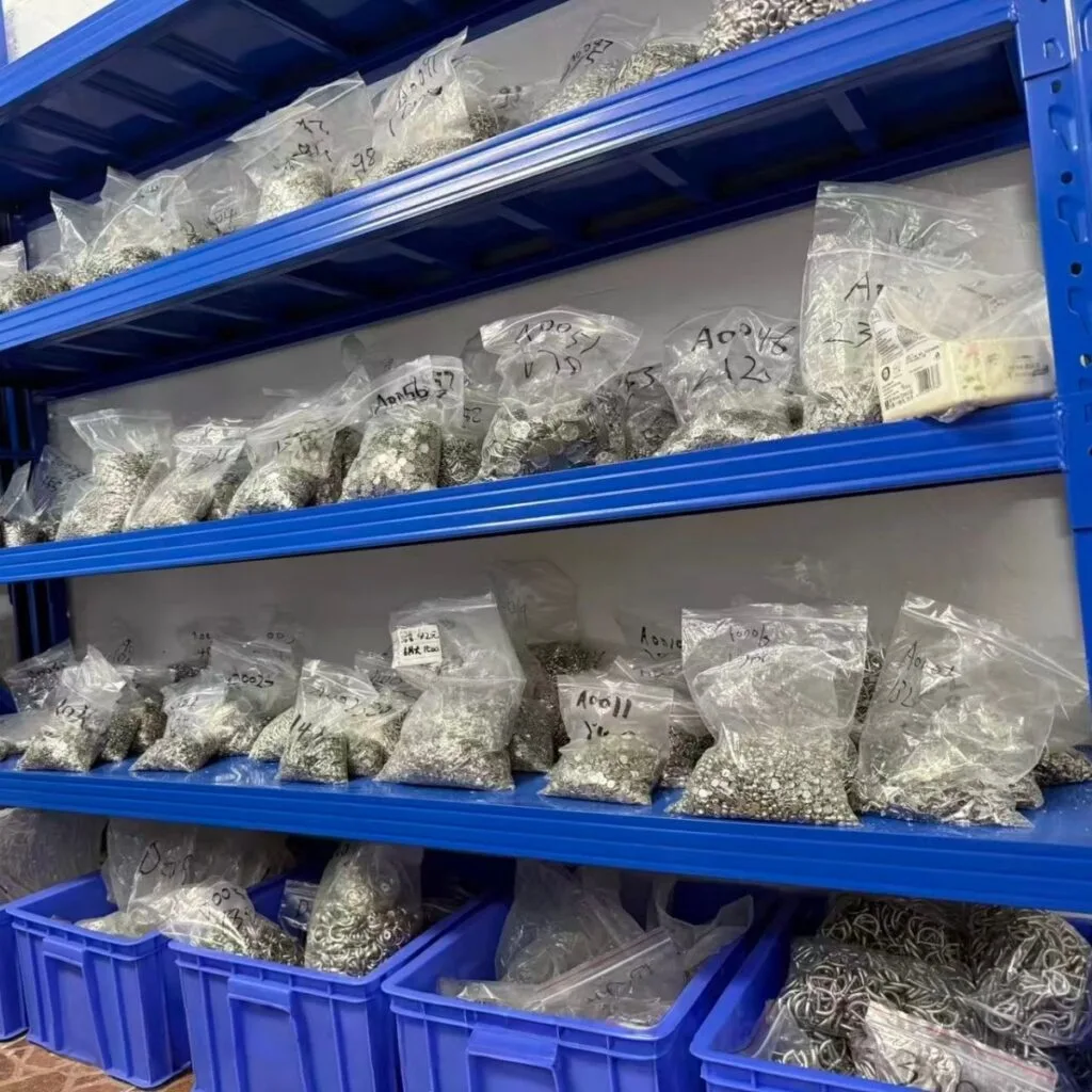 Material warehouse for stainless steel jewelry production