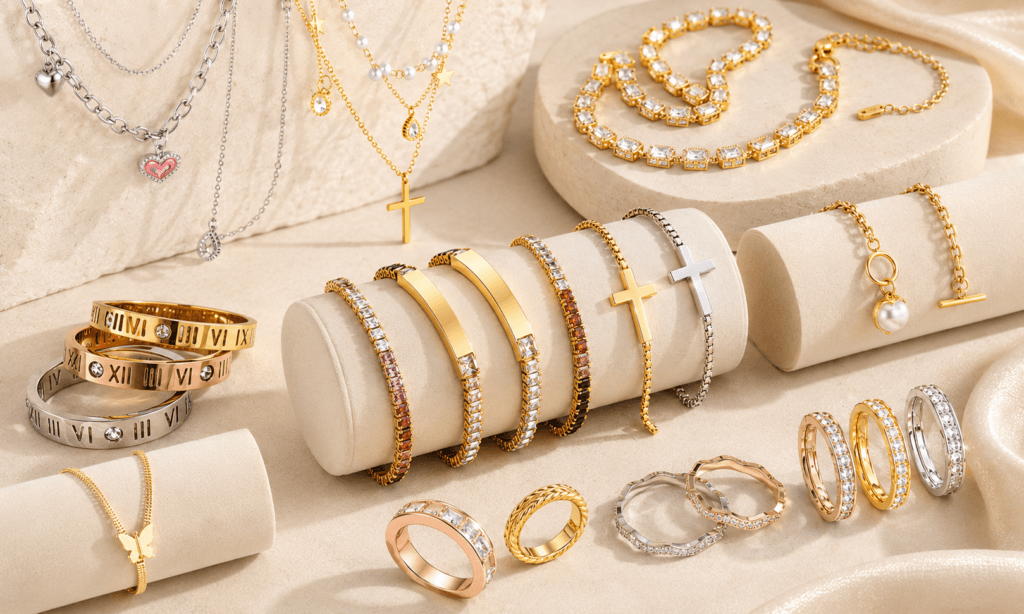 Custom stainless steel jewelry process for brands and private label collections