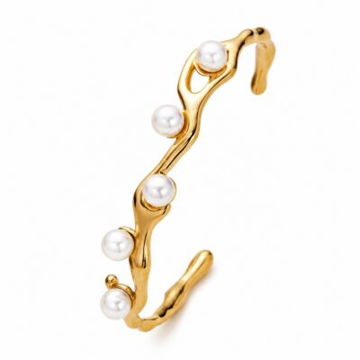 Pearl Open Cuff Bangle