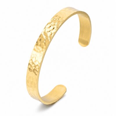 Gold Wide Cuff Bangle
