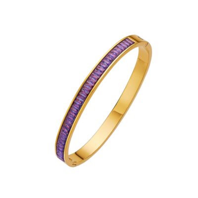 Baguette CZ Line Bangle