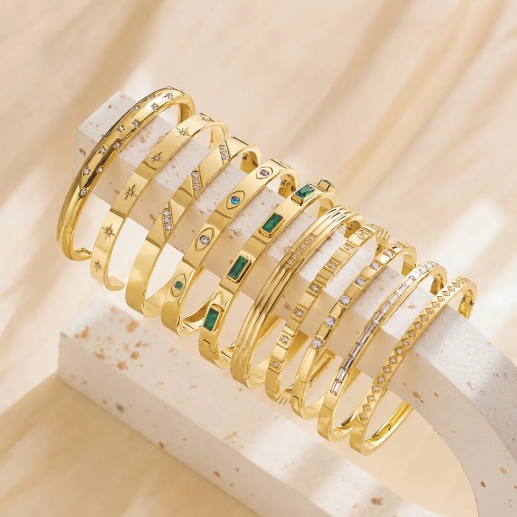 Wholesale stainless steel bangles collection