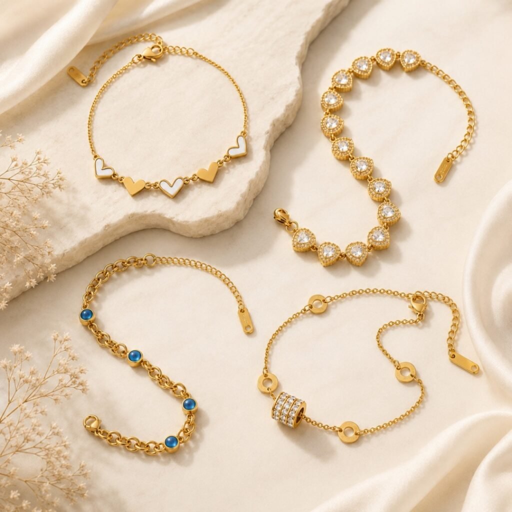 Wholesale stainless steel bracelets for private label jewelry
